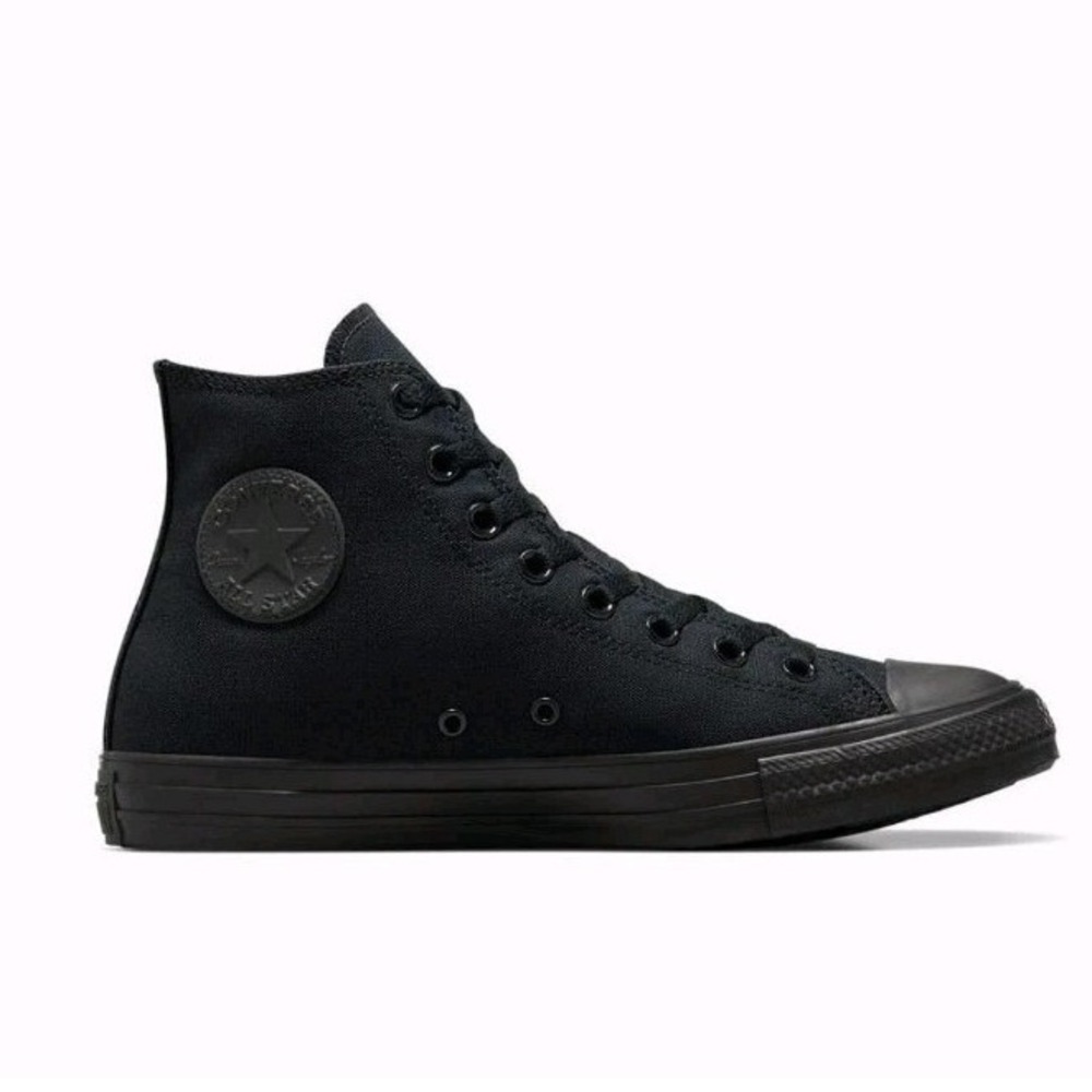 Converse Chuck Taylor All Star High All Black NEW in Box Men 8 Women 10 #1563